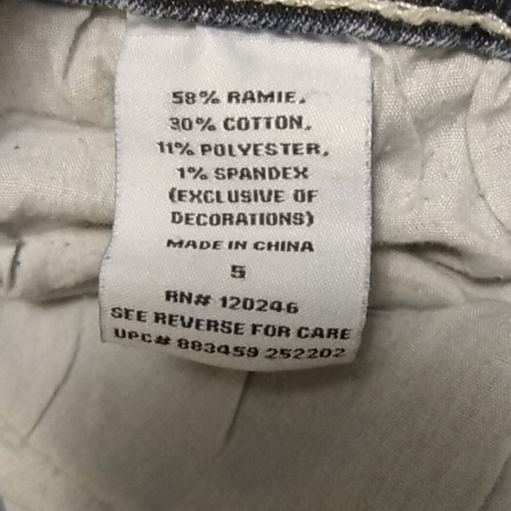 Bongo Boot Cut Stretchy Jeans - Size 5 - Picture 4 of 10